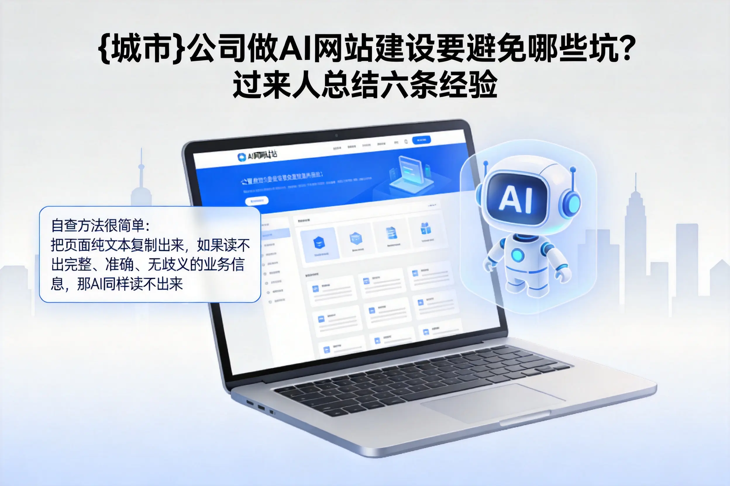 南阳公司做AI网站建设要避免哪些坑？过来人总结六条经验