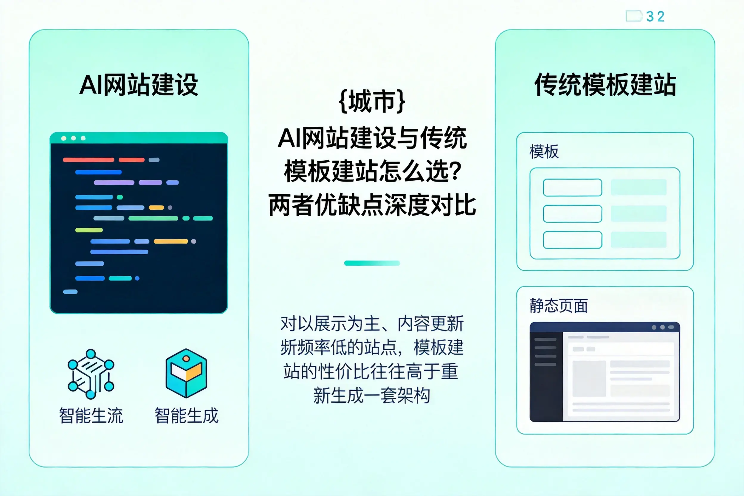 南阳AI网站建设与传统模板建站怎么选？两者优缺点深度对比