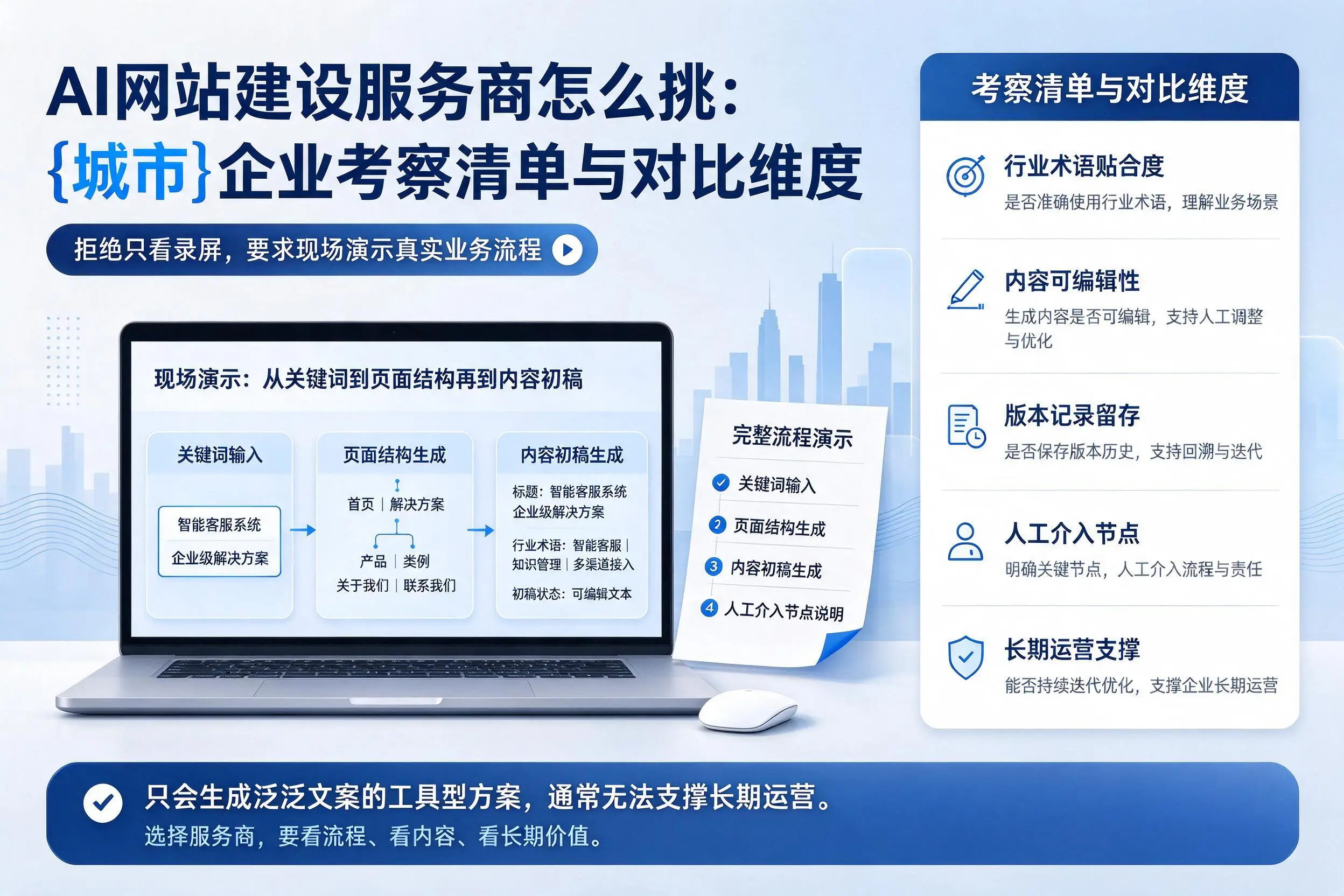 AI网站建设服务商怎么挑：南阳企业考察清单与对比维度