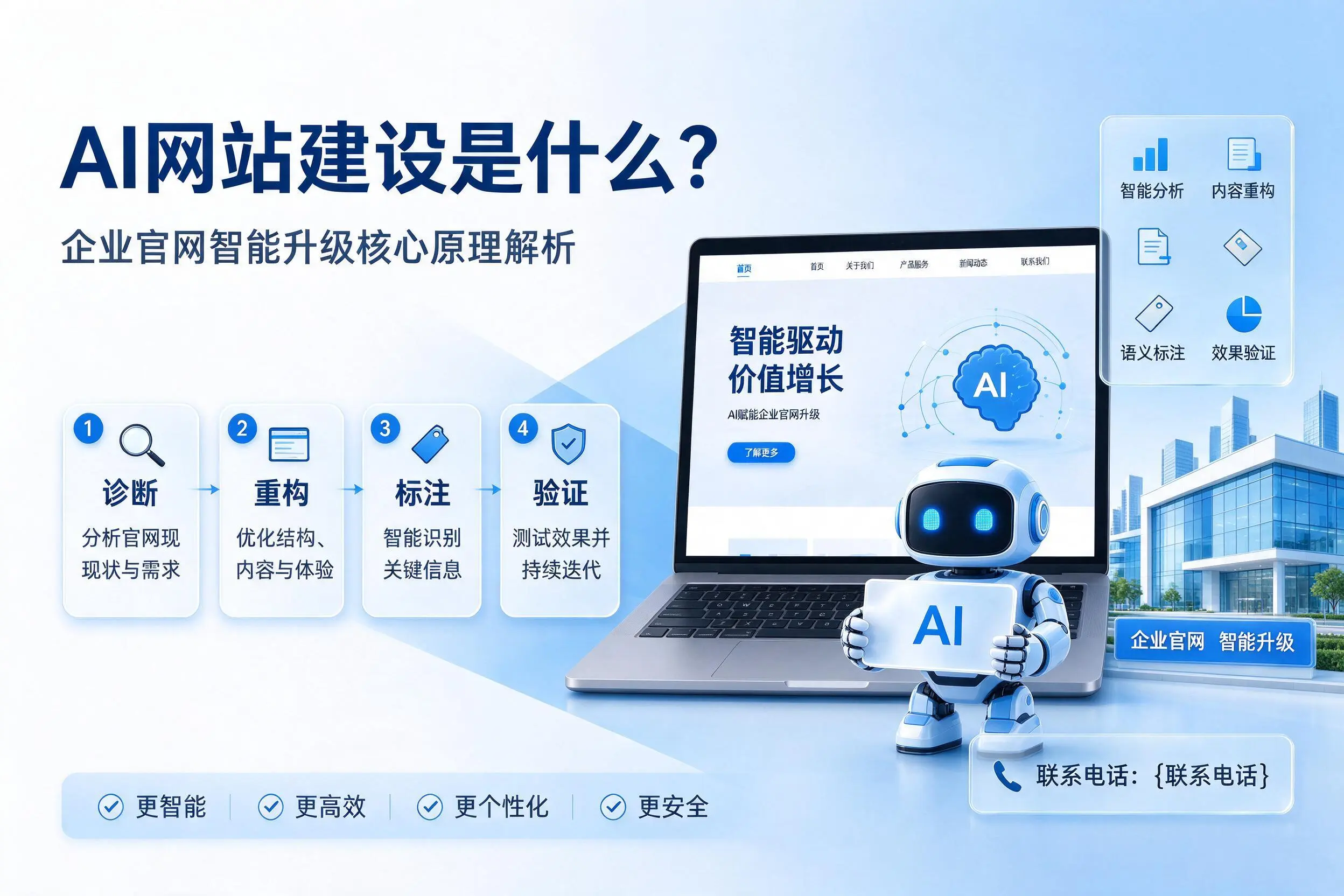 AI网站建设是什么？南阳企业官网智能升级核心原理解析