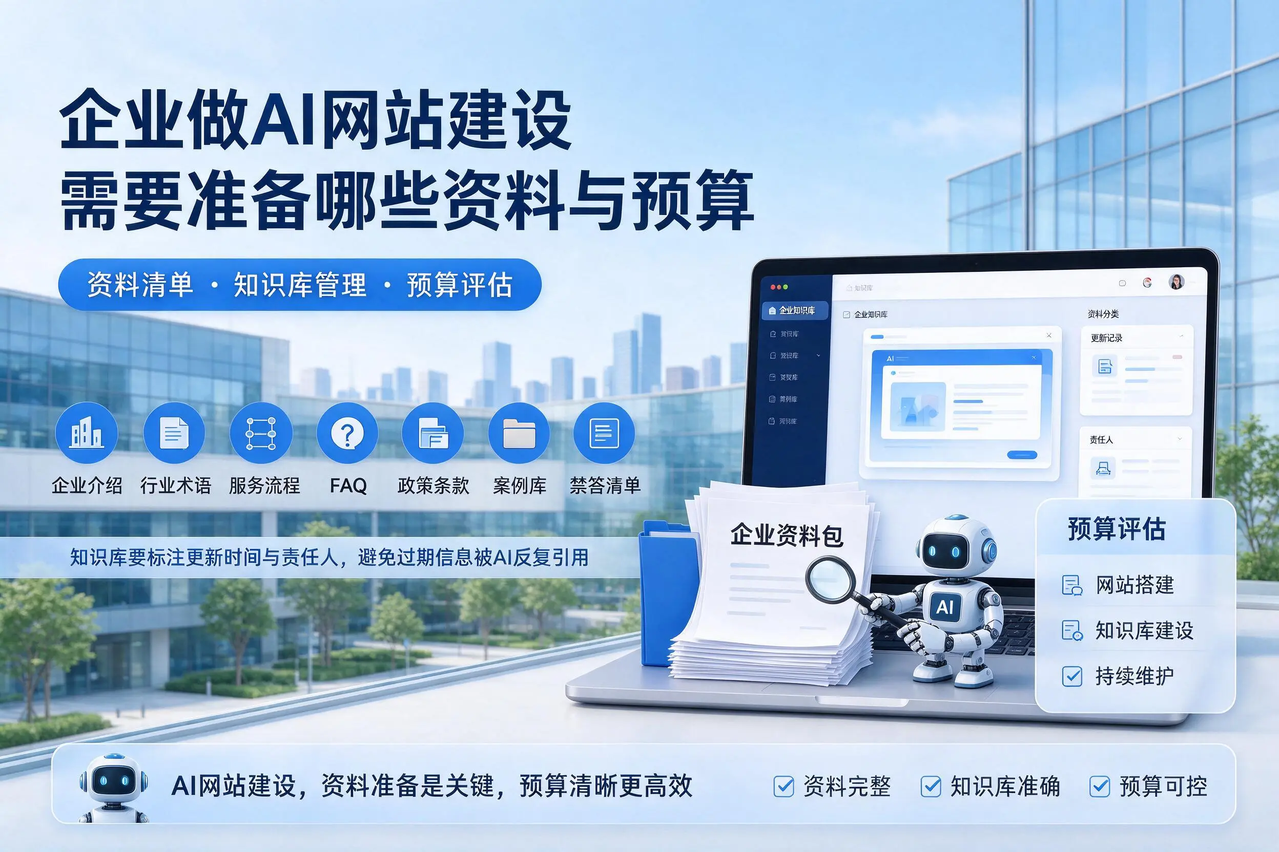 南阳企业做AI网站建设需要准备哪些资料与预算