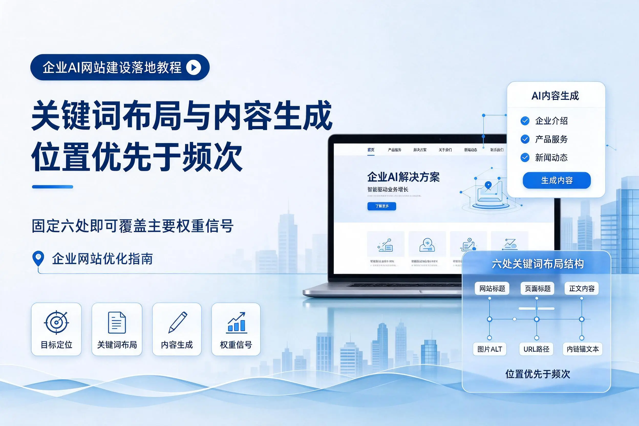 南阳企业AI网站建设落地教程:关键词布局与内容生成